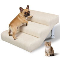 Tucker Murphy Pet&trade; 3-Step Pet Stairs For Beds & Sofas, Non-Slip For Small To Medium Pets, Up To 150 Lbs New Open Box $199