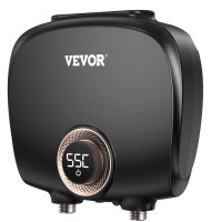 VEVOR Tankless Water Heater Electric, 7kw On Demand Instant Under Sink Water Boiler, Digital Temperature Display & Easy Installation & 24-Hour Water Supply, For Kitchen Bathroom Faucet And Shower New In Box $199