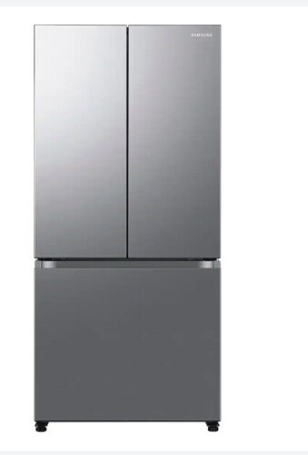 Samsung - 32 in. Wide 17.5 cu. ft. 3-Door French Door Counter Depth Smart Refrigerator with Twin Cooling Plus - Stainless Steel Look New On Working $1999