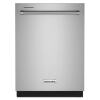 KitchenAid Eco Series 24-in Top Control Built-in Dishwasher (Stainless Steel with PRINTSHIELD Finish) With Third Rack, ProWash, Sani Rinse, 39-Decibel $1299