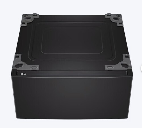 LG Washer and Dryer Universal Laundry Pedestal ( Black Steel ) with Storage Drawer $599