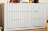 Ebern Designs 6 - Drawer Dresser, 55.1" W in White $499