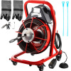 VEVOR Electric Drain Auger, 50' x 1/2", 250W Sewer Snake Machine Fit 2''- 4'' Pipes w/Wheels & Cutters & Foot Switch, Plumbing Snake for Toilet, Sewer, Bathroom, Sink and Shower New In Box $399