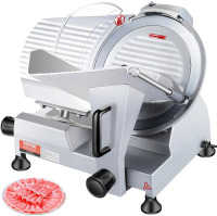 VEVOR 240W Commercial Meat Slicer, Electric Deli Food Slicer, 10" Carbon Steel Blade Electric Food Slicer, 350-400RPM Meat Slicer, 0 - 0.47 inch Thickness Adjustable for Commercial and Home Use New In Box $399