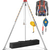 VEVOR Confined Space Tripod Kit, Confined Space Tripod 8' Legs and 98' Cable, Confined Space Rescue Tripod 32.8' Fall Protection, 2600 lbs Winch, Harness, Storage Bag New In Box $499