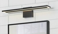 Wrought Studio&trade; Changanbi 1-Light Dimmable Modern LED Vanity Light Black Bath Bar New In Box $599