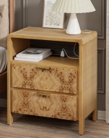 Langley Street&reg; vManish 2 Drawer Nightstand With Charging Station $399