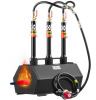 VEVOR Portable Propane Forge, 3 Burner Farrier Forge, 2600℉ Tool and Knife Making Blacksmithing Gas Forge, Large Capacity Hexagon Cold-Rolled Steel Gas Forging Tools and Equipment for Metal Forging New In Box $299