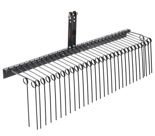 VEVOR Tow Behind Landscape Rake, 72" Tow Dethatcher with 32 Steel Tines, Lawn Dethatcher Rake Attaches to Category 1, 3 Point Hitch for Tractor, for Leaves, Pine Needles, Straw, and Grass New Open Box $399