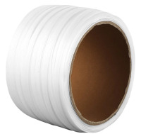 VEVOR Packaging Woven Cord Strapping Roll, 660' Length x 1/2" Width x 0.03" Thickness, 882 lbs Breaking Strength, Heavy Duty Banding Pallet Strap Coil, Portable Strong Banding Packing Straps, White New In Box $79