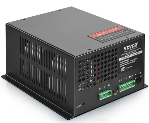 VEVOR CO2 Laser Power Supply, 80W, Power Supply for 80W Laser Tube, Constant Current Protection, Open Circuit Protection, Fast Heat Dissipation, Compatible for Multi-brand Laser Engravers & Cutters New In Box $199