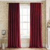 Mercer41 52" x 108" (Pair) Velvet Blackout Curtains for Living Room, Thermal Insulated Luxury Drapes for Bedroom, Room Darkening Back Tab Velvet Window Treatments $89