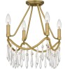 Quoizel Airedale 4 Light 12 inch Aged Brass Semi-Flush Mount Ceiling Light New In Box $399