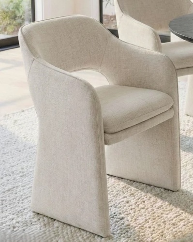 Latitude Run 19" Upholstered Dining Armchair in Beige New in Box $499