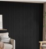 ComfortHomi 4PC x 106" x 12.6" 3D Acoustic/Sound proof Wood Slat Wall Panels (Set of 4/37.1 sq. ft.) in Black New in Box $299