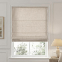 Madison Park Cordless Roman Shades for Indoor Windows, 27x64 Neutral New In Box $199