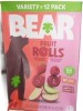 Bear Strawberry Raspberry Fruit Rolls Variety Pack, 8.4 oz New Best by 8/2027 - 2
