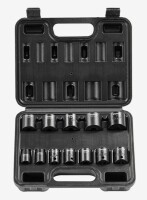 VEVOR 3/8" Drive Impact Socket Set, 12 Piece Shallow Socket Set SAE 5/16"-1", 6 Point Cr-Mo Alloy Steel for Auto Repair, Easy-to-Read Size Markings, Rugged Construction, Includes Storage Case New In Box $99