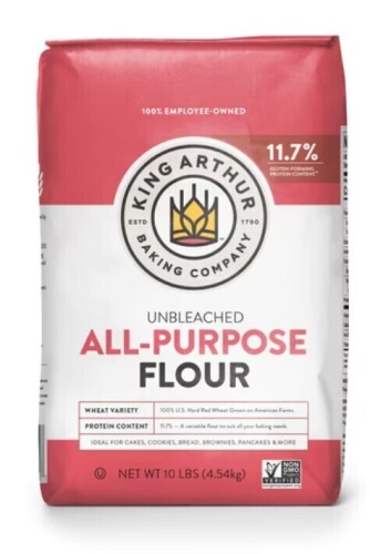 King Arthur Baking Company Non-GMO Project Verified, Certified Kosher Unbleached All Purpose Flour, 10 lb Bag / King Arthur Organic Unbleached Bread Flour - 5lbs: Organic Certified Assorted Best by 3/2027