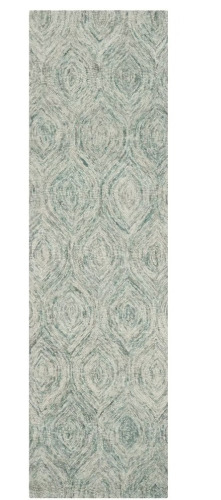 Safavieh Ikat IKT631 Hand Tufted Indoor Runner Rug- Ivory/Sea Blue - 2'3"x8', Ogee Pattern, Wool, Medium Pile / Thomasville Timeless Classic Runner Rug, 26" x 96" Assorted $299