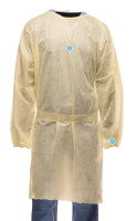 Tronex Classic Fluid-Resistant Multilayer Spunbound AAMI Level 2 Isolation Gown with Elastic Cuffs, 10 Count New In Box