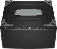 LG - SideKick 1.0 Cu. Ft. High-Efficiency Smart Pedestal Washer - Black Steel New $999
