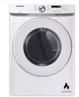Samsung 7.5 cu. ft. Vented Stackable Gas Dryer in White with Sensor Dry New $1099