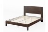 Zinus Tonja King Wood Platform Bed Frame with Headboard in Coffee Bean New in Box $599