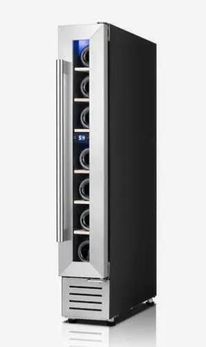 Yeego Slim Single Zone 7 Bottle Wine Cooler Built In Freestanding Wine Refrigerator New in Box $699