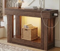 Ebern Designs Modern 47" Narrow Solid Wood Console Table, Entryway Sofa Table New in Box $499
