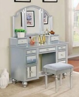 Furniture of America Tracy Vanity Set W- Stool New In Box $1299