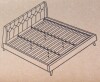 Novogratz Her Majesty Tufted Upholstered Bed Frame, King, Light Green Linen New In Box 2 Box $599 - 2