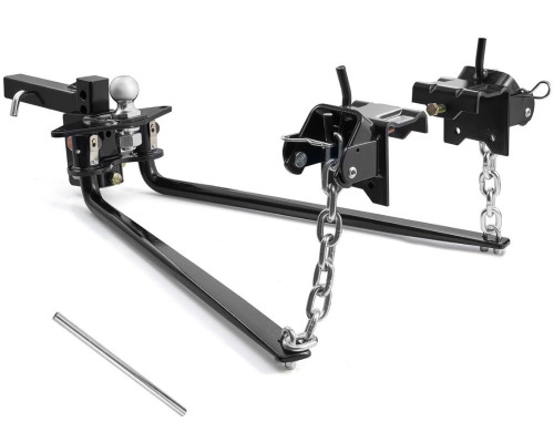 VEVOR Weight Distribution Hitch, 10000 lbs Max Towing & 1000 lbs Max Tongue, Weight Distributing Hitches Kit Includes 2 in Shank and 2-5/16 in Ball, Load Leveling Hitch for Trailers, Black New In Box $399