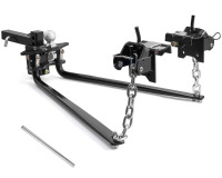 VEVOR Weight Distribution Hitch, 10000 lbs Max Towing & 1000 lbs Max Tongue, Weight Distributing Hitches Kit Includes 2 in Shank and 2-5/16 in Ball, Load Leveling Hitch for Trailers, Black New In Box $399