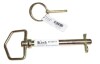 Koch 1/2 In X 4-1/4 In Swivel-handle Hitch Pin &ndash; Yellow Zinc Plated / Koch 4020413 Lynch Pin, 1/4 in, 1-1/4 in L, Zinc-Plated New Assorted - 2