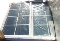 Brickmould Vinyl Sliding Window, 2 Panel US National-AAMA PG20, DP+20/-20, White Ext/White int, XO (LH) Fits Rough Opening 60 x 48, (Actual Frame Size 59 1/2 in. x 47 1/2 in.) Vent Width New $499