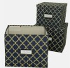 Workspace Collection 3-Piece Artisan Desk Organization Set with Lids Blue/Gold New In Box $79