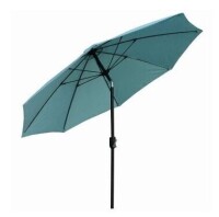 Four Seasons Courtya Patio Canopy Umbrella, Crank Open/tilt, Aluminum Pole, Seafoam Green Fabric, 9 Ft. New In Box $299