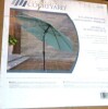 Four Seasons Courtya Patio Canopy Umbrella, Crank Open/tilt, Aluminum Pole, Seafoam Green Fabric, 9 Ft. New In Box $299 - 2