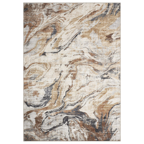 Ebern Designs 9' x 12' Randolph Abstract Machine Washable Area Rug with Rubber Backing for Living Room Non-Slip Modern Indoor Carpet Low-Pile Rug for Bedroom Dining Room Hallway Kitchen Office Playroom Nursery $399