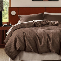 Bedsure 3-Piece Cotton Duvet Cover Queen - 100% Cotton Waffle Weave Chocolate Brown Beding Set for All Season New In Box $199