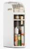 Ebern Designs Slim Bathroom Storage Cabinet,Waterproof Narrow Bathroom Storage Organizer with Wheels and Toilet Paper Holder, No Assembly Required, Perfect for Small Spaces In Bathroom, Kitchen and Bedroom $199