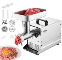 VEVOR Meat Grinder, 7 Lbs/Min Capacity Electric Meat Grinders with Blade, Grinding Plate, Sausage Maker, Stainless Steel Commercial Meat Mincer New in Box Factory Sealed $499