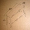 Mainstays Parsons Console Table, True Black Oak, New in Box $299 - 2
