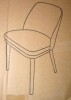 Colamy Blue Modern Upholstered Dining Chair with Ergonomic Curved Backrest, New in Box $299 - 2
