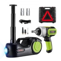 VEVOR Electric Car Jack 5 Ton Car Jack Hydraulic with Electric Impact Wrench, LED Light Hydraulic Auto Repair Tool, 135-360 mm Lifting Range for SUV MPV Sedan Truck Repair, New in Box $299