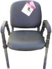 Office-Stor Plus Stacking Bonded Leather Guest Chair With Arms, Black New Shelf Pull $199 - 2