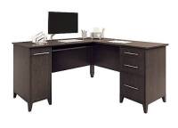 Realspace&reg; Koru 60"W L-Shaped Corner Computer Desk With Integrated Power & Charging (1 Boxes) New in Box $599