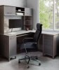 Realspace&reg; Koru 60"W L-Shaped Corner Computer Desk With Integrated Power & Charging and Hutch (2 Boxes) New in Box $699