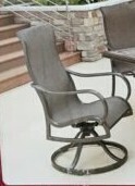 Agio Sling Dining Arm Chair/Swivel Dining Arm Chair New in Box Asst $399